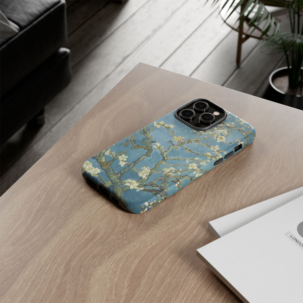 Almond Blossom Tough Phone Case — Van Gogh Floral iPhone Protector