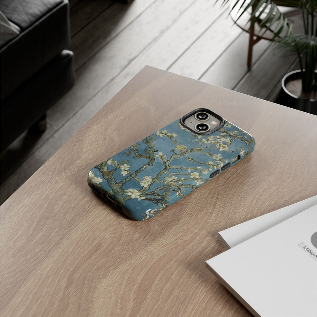 Almond Blossom Tough Phone Case — Van Gogh Floral iPhone Protector