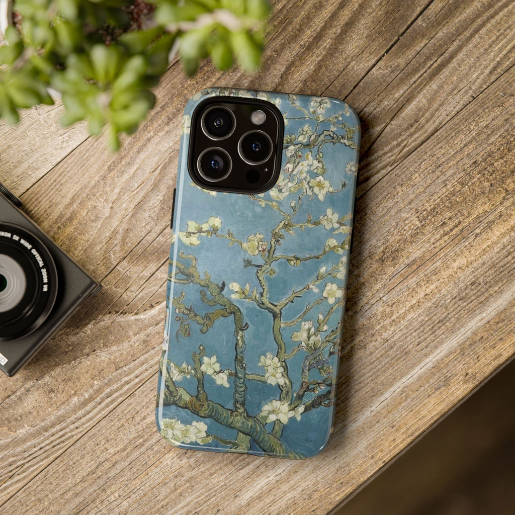 Almond Blossom Tough Phone Case — Van Gogh Floral iPhone Protector