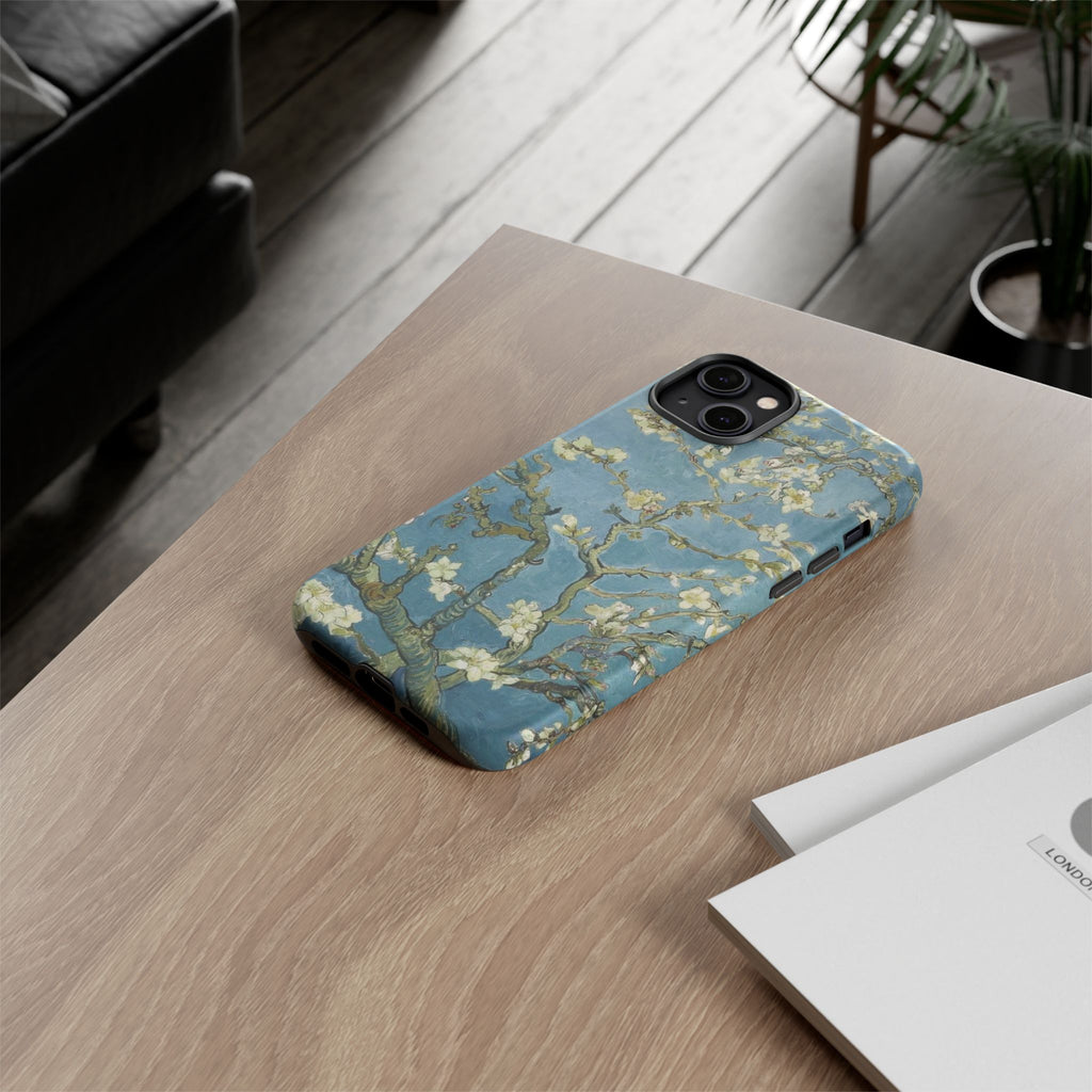 Almond Blossom Tough Phone Case — Van Gogh Floral iPhone Protector