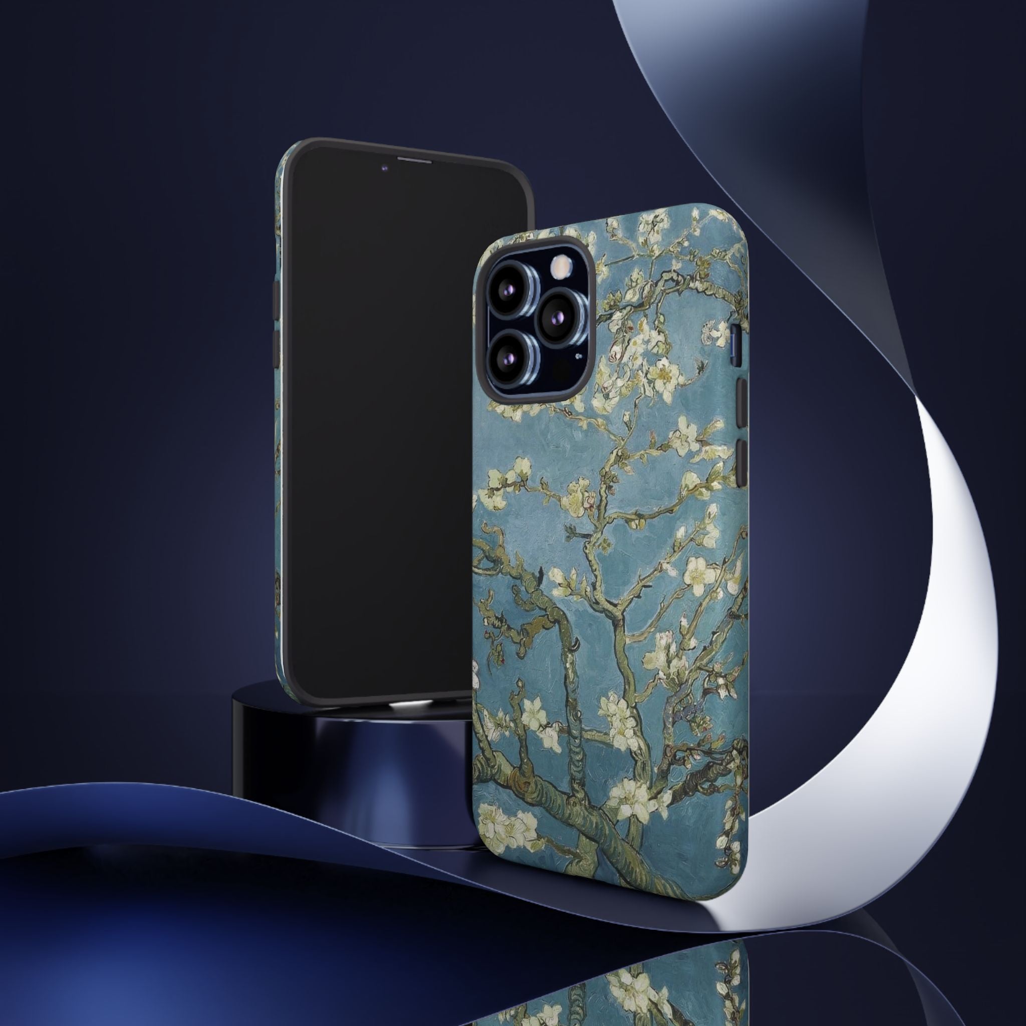 Almond Blossom Tough Phone Case — Van Gogh Floral iPhone Protector