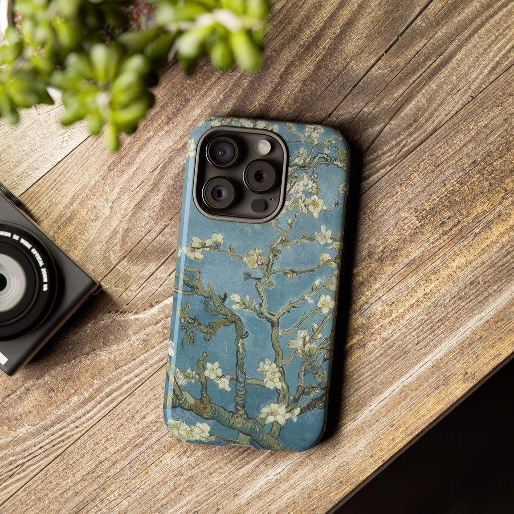 Almond Blossom Tough Phone Case — Van Gogh Floral iPhone Protector