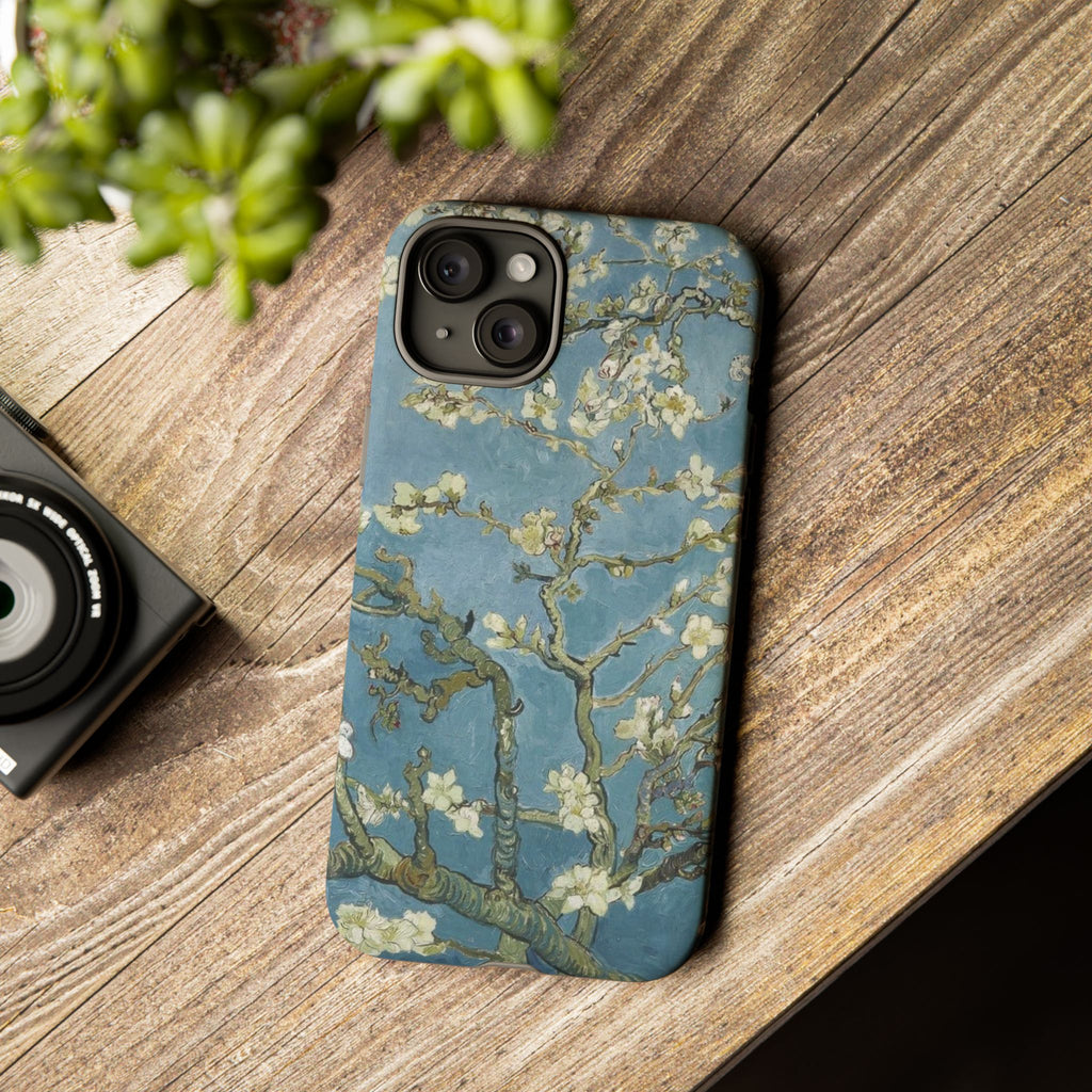 Almond Blossom Tough Phone Case — Van Gogh Floral iPhone Protector
