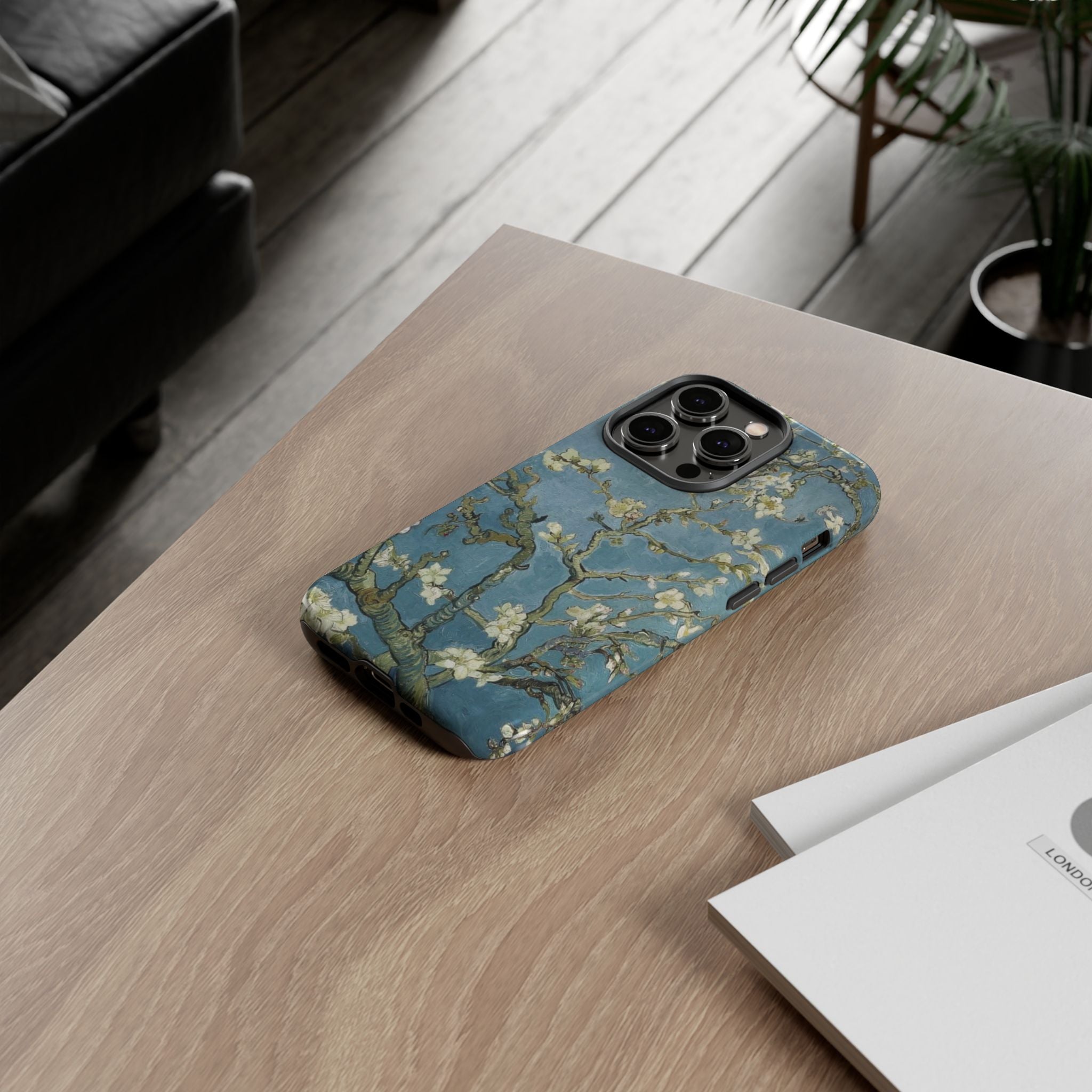 Almond Blossom Tough Phone Case — Van Gogh Floral iPhone Protector