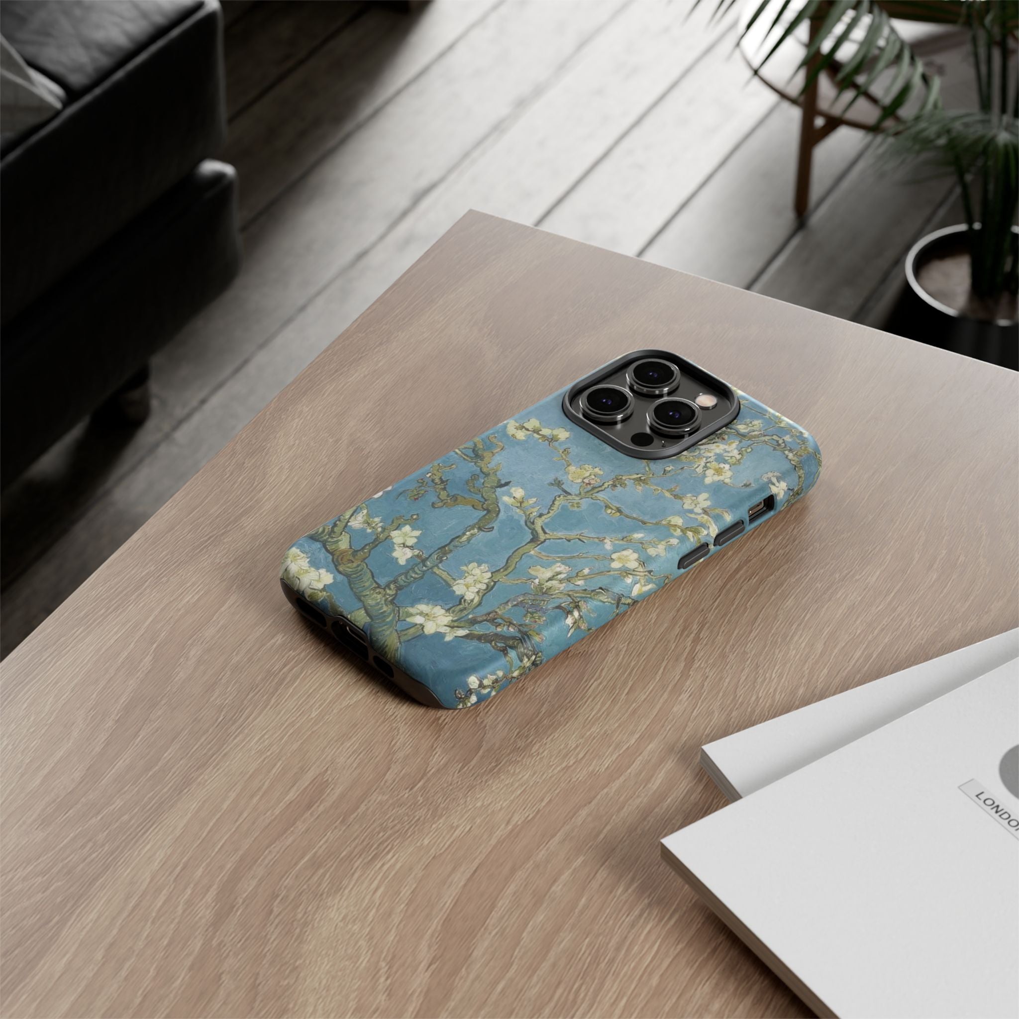 Almond Blossom Tough Phone Case — Van Gogh Floral iPhone Protector